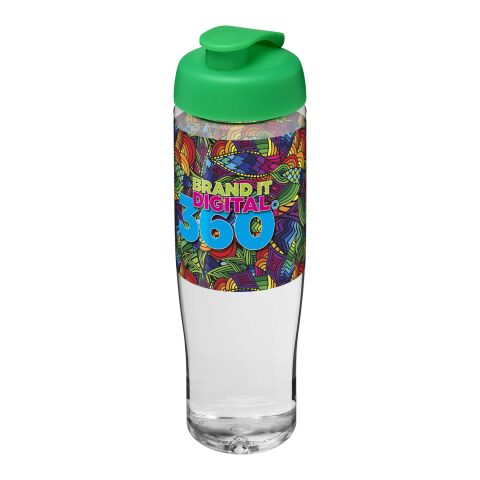 H2O Tempo® 700 ml Sportflasche mit Klappdeckel transparent-grün | ohne Werbeanbringung | Nicht verfügbar | Nicht verfügbar