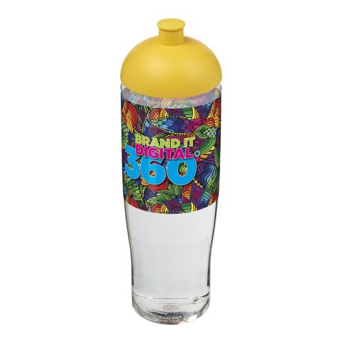 H2O Tempo® 700 ml Sportflasche mit Stülpdeckel weiß-gelb | ohne Werbeanbringung | Nicht verfügbar | Nicht verfügbar