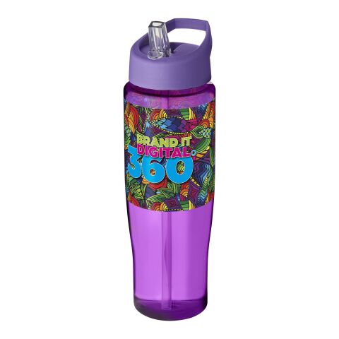 Werbeartikel H2O Tempo® 700 ml Sportflasche mit Ausgussdeckel – lila – mit Logo bedruckt