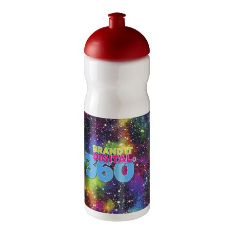 H2O Base® 650 ml Sportflasche mit Stülpdeckel weiss-rot | ohne Werbeanbringung | Nicht verfügbar | Nicht verfügbar