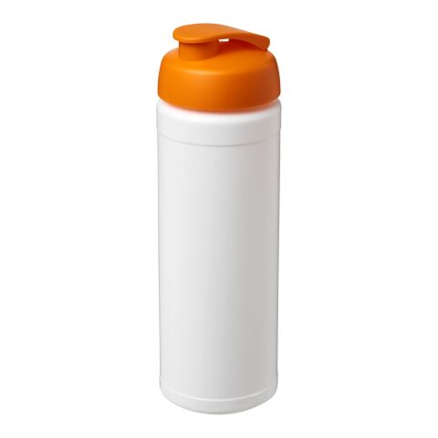 Baseline® Plus 750 ml Flasche mit Klappdeckel weiß-orange | ohne Werbeanbringung | Nicht verfügbar | Nicht verfügbar