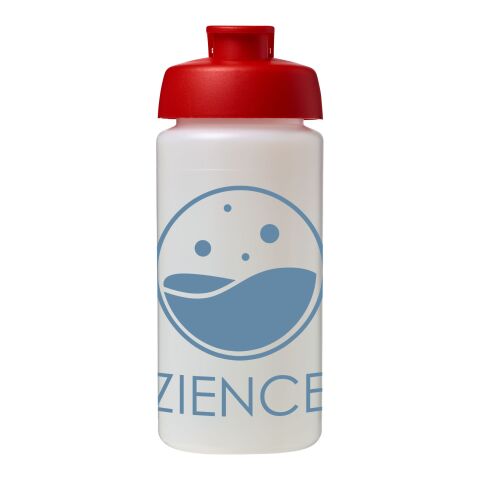 Baseline® Plus grip 500 ml Sportflasche mit Klappdeckel weiss-rot | ohne Werbeanbringung | Nicht verfügbar | Nicht verfügbar