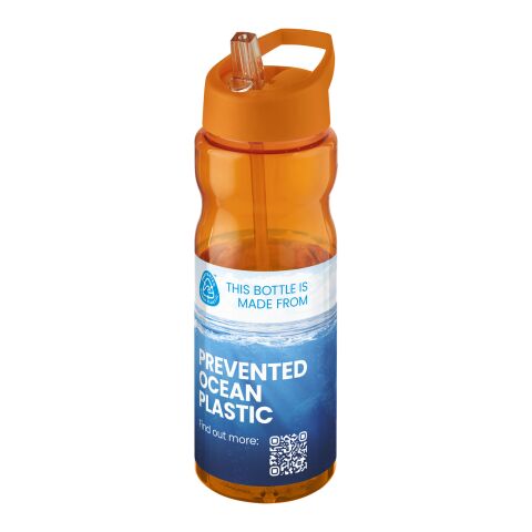 H2O Eco 650 ml Sportflasche mit Ausgussdeckel orange-orange | ohne Werbeanbringung | Nicht verfügbar | Nicht verfügbar