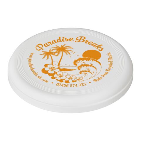 Werbeartikel Crest recycelter Frisbee – neon sortiment – mit Logo bedruckt