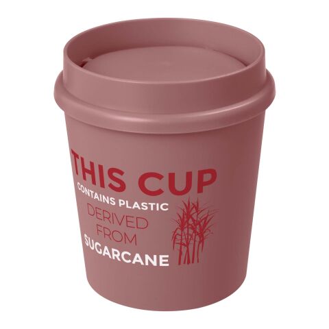Werbeartikel Americano® Switch Renew 200 ml Becher mit 360°-Deckel – rosa – mit Logo bedruckt