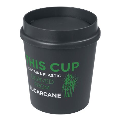 Werbeartikel Americano® Switch Renew 200 ml Becher mit 360°-Deckel – granitfarben – mit Logo bedruckt