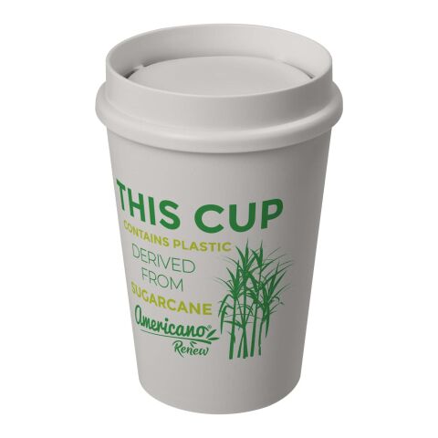 Americano® Switch Renew Becher mit 360°-Deckel 300 ml elfenbeinweiß | 1-farbiger Siebdruck | rundum | 212 mm x 60 mm