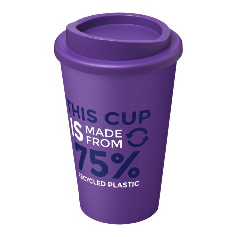 Nachhaltiger Werbeartikel Americano Eco 350 ml recycelter Becher – lila – mit Logo bedruckt