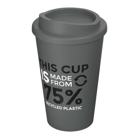 Nachhaltiger Werbeartikel Americano Eco 350 ml recycelter Becher – grau – mit Logo bedruckt
