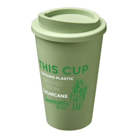 Nachhaltiger Werbeartikel Americano®­­ Renew recycelter Isolierbecher 350 ml – seaglass green – mit Logo bedruckt