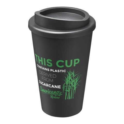 Americano®­­ Renew recycelter Isolierbecher 350 ml granitfarben | 1-farbiger Siebdruck | rundum | 228 mm x 73 mm