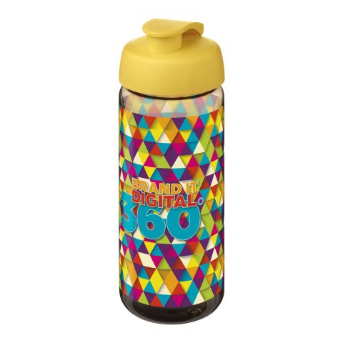 H2O Active® Octave Tritan™ 600-ml-Sportflasche mit Klappdeckel kohle-gelb | ohne Werbeanbringung | Nicht verfügbar | Nicht verfügbar