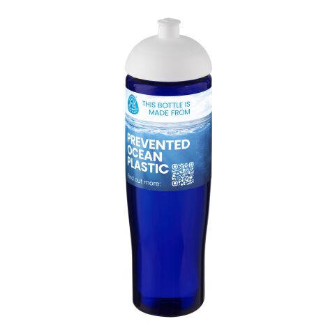 Nachhaltiger Werbeartikel H2O Active® Eco Tempo 700 ml Sportflasche mit Stülpdeckel – transparent-blau – mit Logo bedruckt