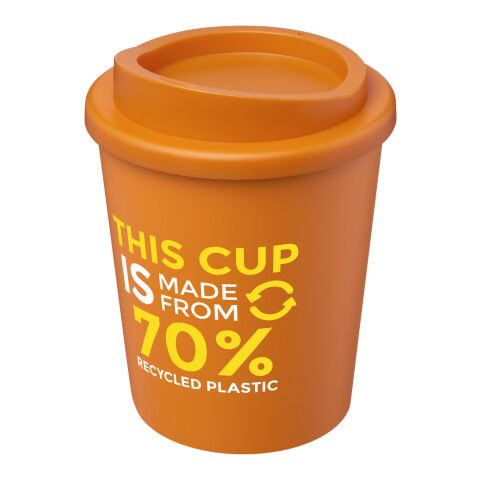 Americano® Espresso Eco 250 ml recycelter Isolierbecher orange | 1-farbiger Siebdruck | rundum | 228 mm x 50 mm