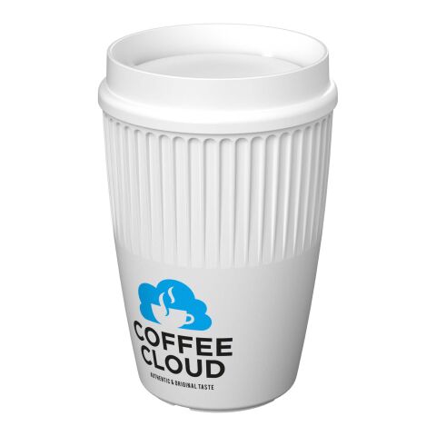 Cirrus 350 ml Becher mit 360°-Deckel weiss | ohne Werbeanbringung | Nicht verfügbar | Nicht verfügbar