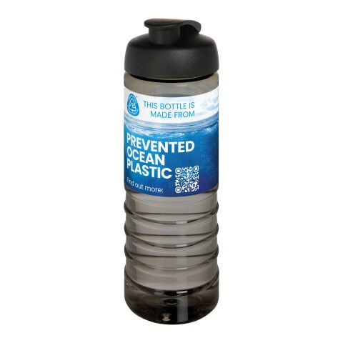 H2O Active® Eco Treble 750 ml Sportflasche mit Klappdeckel anthrazit-schwarz | ohne Werbeanbringung | Nicht verfügbar | Nicht verfügbar