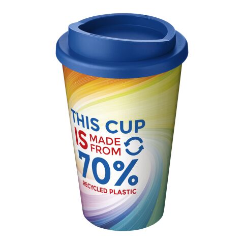 Nachhaltiger Werbeartikel Brite-Americano® Eco 350 ml Isolierbecher – mittelblau – mit Logo bedruckt
