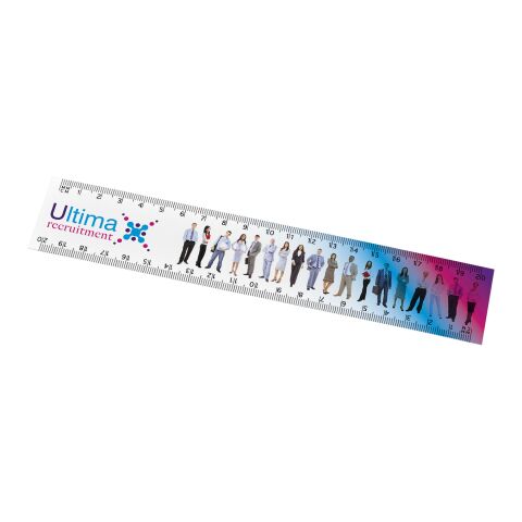 Arc 20 cm flexibles Lineal weiss | 1-farbiger Lithografie | Vorderseite | 210 mm x 40 mm