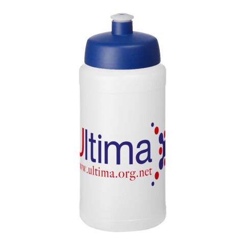 Baseline® Plus 500 ml Flasche mit Sportdeckel transparent-blau | ohne Werbeanbringung | Nicht verfügbar | Nicht verfügbar