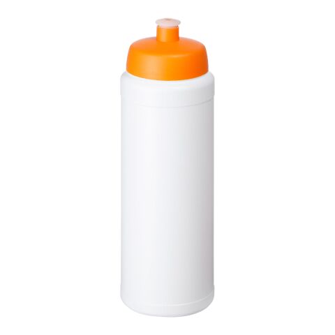 Baseline® Plus 750 ml Flasche mit Sportdeckel weiß-orange | ohne Werbeanbringung | Nicht verfügbar | Nicht verfügbar