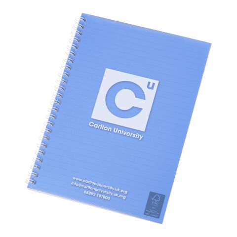 Rothko A5 Notizbuch blau mattiert-weiß | 50 pages | ohne Werbeanbringung | Nicht verfügbar | Nicht verfügbar