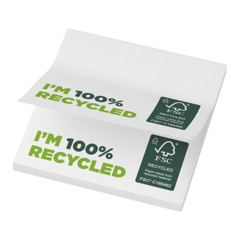 Sticky-Mate® recycelte Haftnotizen 75 x 75 mm weiß | 25 pages | ohne Werbeanbringung | Nicht verfügbar | Nicht verfügbar