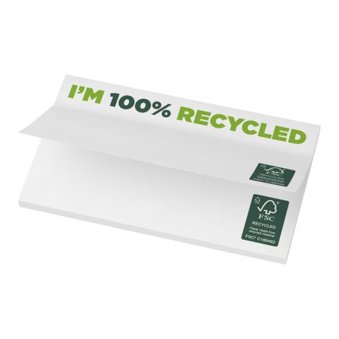 Sticky-Mate® recycelte Haftnotizen 127 x 75 mm Weiß | 25 pages | ohne Werbeanbringung | Nicht verfügbar | Nicht verfügbar