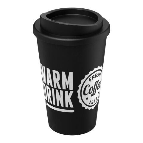 Werbeartikel Americano® 350 ml Isolierbecher – schwarz – mit Logo bedruckt