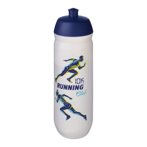 Werbeartikel HydroFlex™ 750 ml Sportflasche – blau-weiss – mit Logo bedruckt