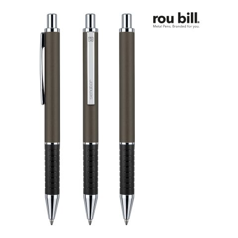 Werbeartikel roubill Star Tec Alu Druckkugelschreiber – anthrazit – mit Logo bedruckt