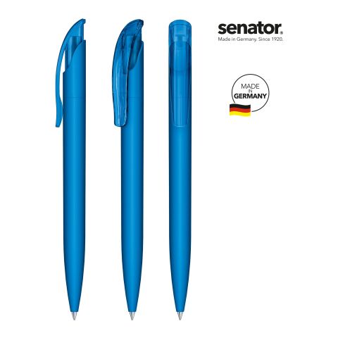 Werbeartikel senator Challenger Soft Touch Druckkugelschreiber – königsblau – mit Logo bedruckt