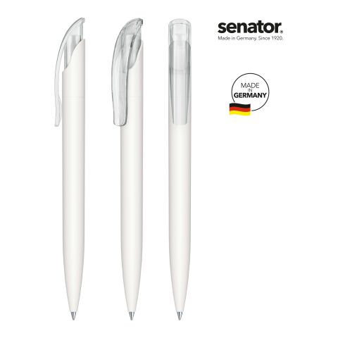 Senator CHALLENGER soft touch, clip clear Kugelschreiber weiß | Nicht verfügbar | ohne Werbeanbringung | ohne Werbeanbringung | Nicht verfügbar
