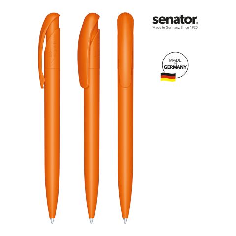 Werbeartikel senator Nature Plus Matt Druckkugelschreiber – orange – mit Logo bedruckt
