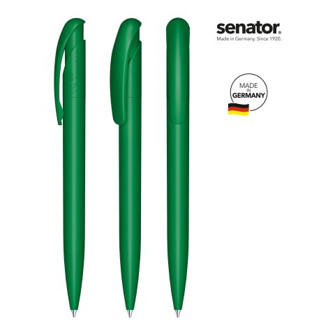 Werbeartikel senator Nature Plus Matt Druckkugelschreiber – grün – mit Logo bedruckt