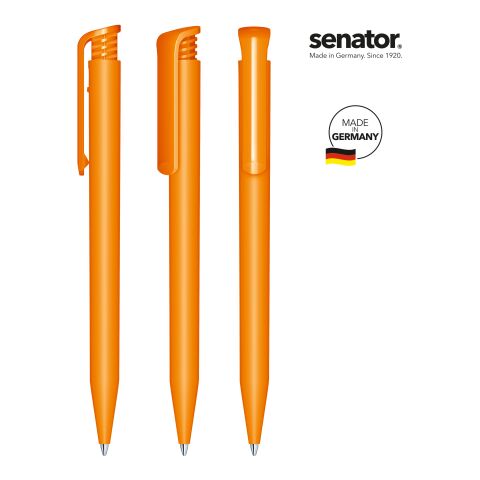 Werbeartikel senator Super Hit Matt Druckkugelschreiber – orange – mit Logo bedruckt