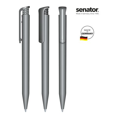Werbeartikel senator Super Hit Matt Druckkugelschreiber – anthrazit – mit Logo bedruckt