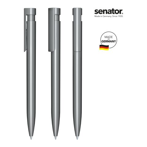 Werbeartikel senator Liberty Polished Druckkugelschreiber – anthrazit – mit Logo bedruckt