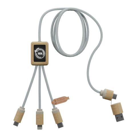 SCX.design C49 5-in-1 Ladekabel mit Leuchtlogo