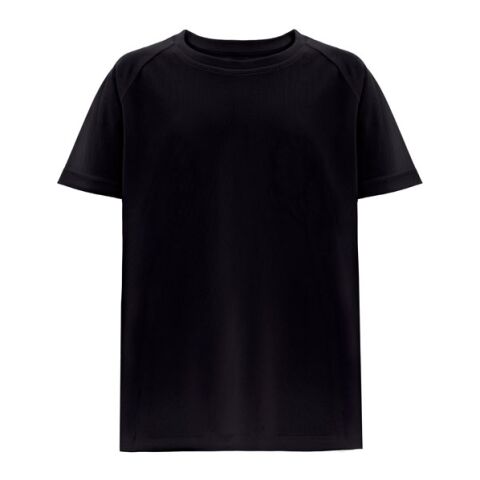 THC MOVE KIDS. Technisches T-Shirt mit kurzen Ärmeln aus Polyester für Kinder Schwarz | ohne Werbeanbringung | Nicht verfügbar | Nicht verfügbar | Nicht verfügbar