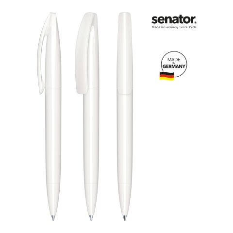 senator Bridge Polished  Drehkugelschreiber weiß | ohne Werbeanbringung | ohne Werbeanbringung | Nicht verfügbar