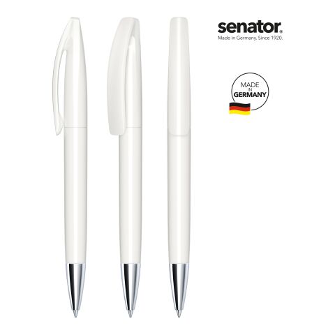 senator Bridge Polished MT  Drehkugelschreiber weiß | ohne Werbeanbringung | ohne Werbeanbringung | Nicht verfügbar