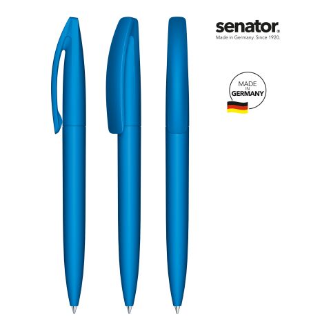 Werbeartikel senator Bridge Soft Touch Drehkugelschreiber – königsblau – mit Logo bedruckt