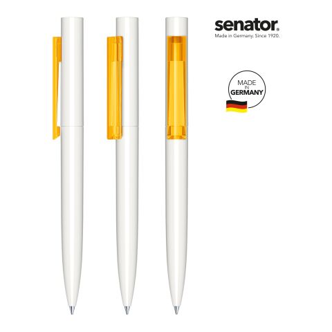 Senator Headliner Polished Basic Drehkugelschreiber weiß/gelb-gelb | Nicht verfügbar | ohne Werbeanbringung | Nicht verfügbar | ohne Werbeanbringung | Nicht verfügbar