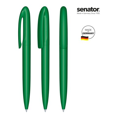 Werbeartikel senator Skeye Bio Matt Drehkugelschreiber – grün – mit Logo bedruckt