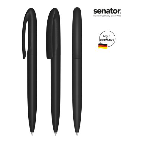 Werbeartikel senator Skeye Bio Matt Drehkugelschreiber – schwarz – mit Logo bedruckt
