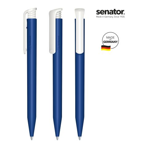 Werbeartikel senator Super Hit BIO Druckkugelschreiber – Marineblau – mit Logo bedruckt
