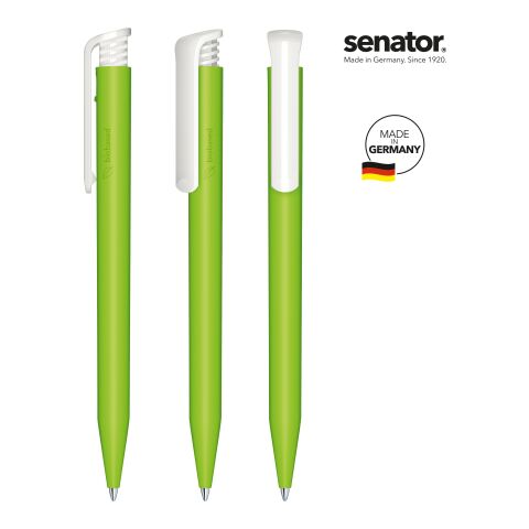 Werbeartikel senator Super Hit BIO Druckkugelschreiber – hellgrün – mit Logo bedruckt