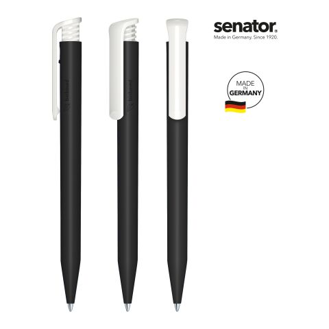 Werbeartikel senator Super Hit BIO Druckkugelschreiber – schwarz – mit Logo bedruckt