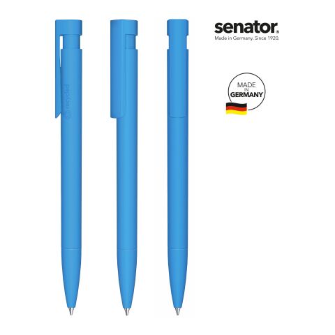 senator® Liberty Matt Recyceld Druckkugelschreiber hellblau | ohne Werbeanbringung | ohne Werbeanbringung