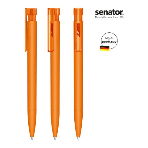 Werbeartikel senator Liberty Bio Druckkugelschreiber – orange – mit Logo bedruckt